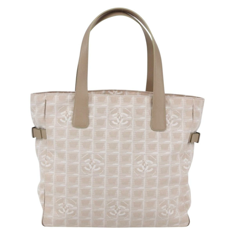 【日本直送】香奈兒 New Wave 手袋 帆布 粉紅色 銀色 CC 正品 ep11016-1