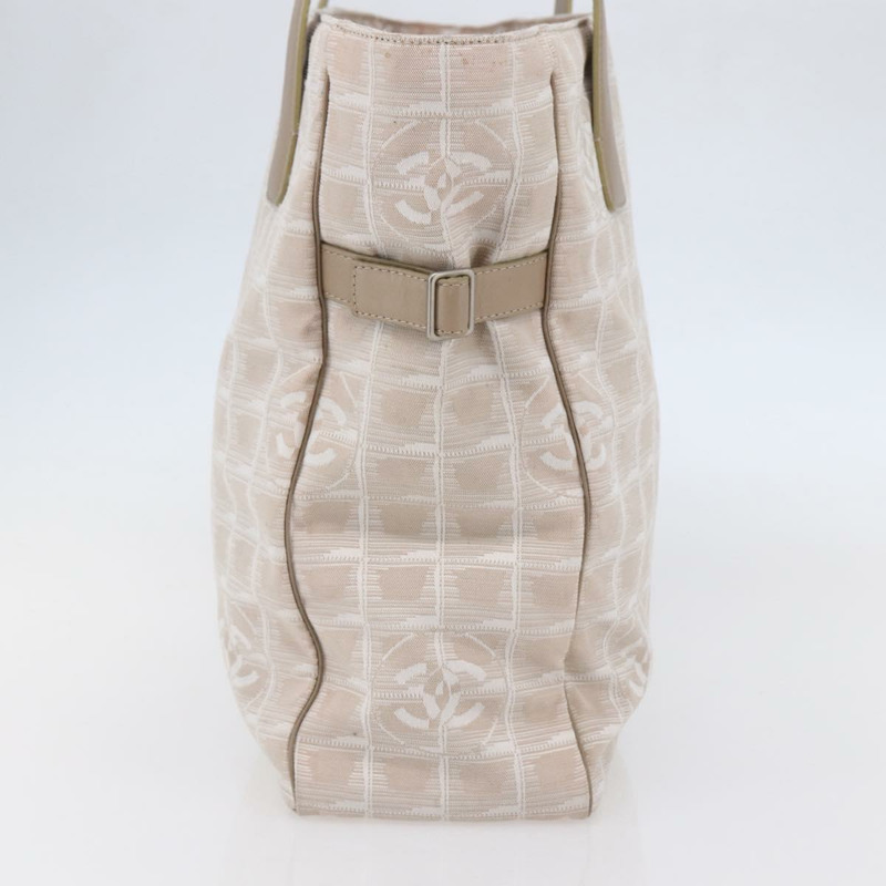 【日本直送】香奈兒 New Wave 手袋 帆布 粉紅色 銀色 CC 正品 ep11016-2