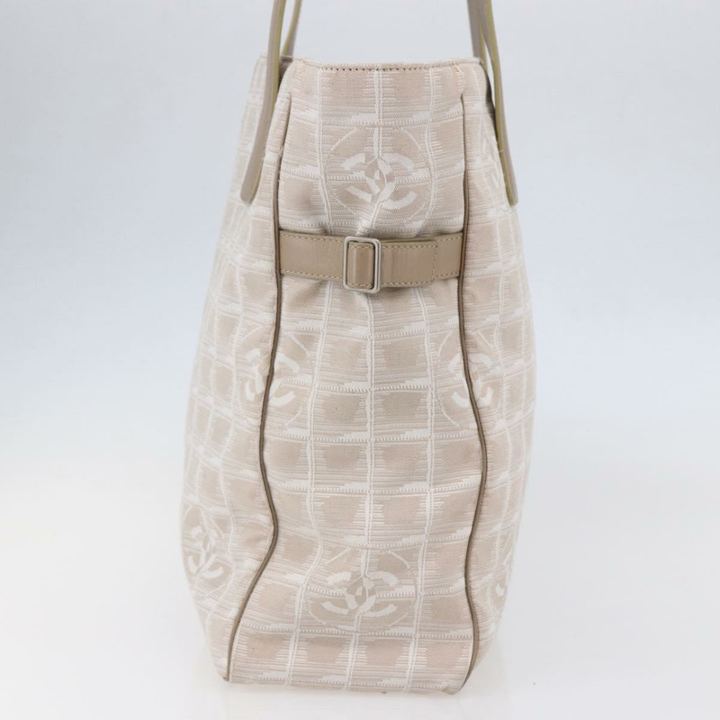 【日本直送】香奈兒 New Wave 手袋 帆布 粉紅色 銀色 CC 正品 ep11016-3