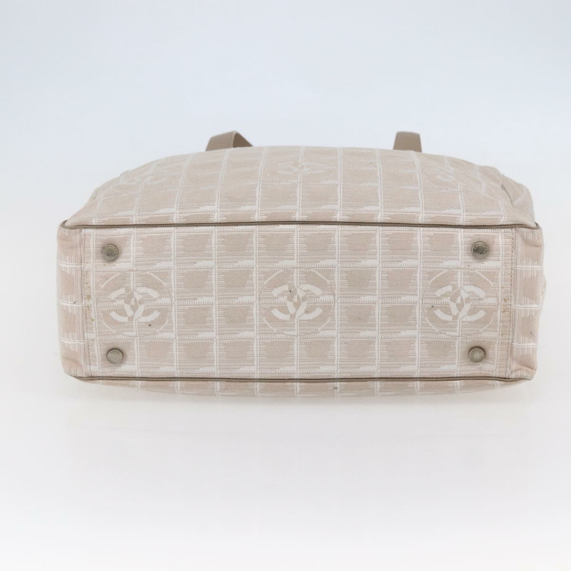 【日本直送】香奈兒 New Wave 手袋 帆布 粉紅色 銀色 CC 正品 ep11016-4