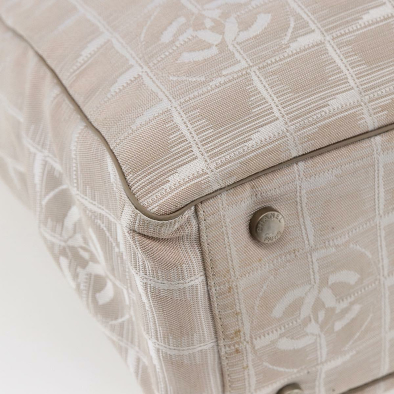 【日本直送】香奈兒 New Wave 手袋 帆布 粉紅色 銀色 CC 正品 ep11016-8