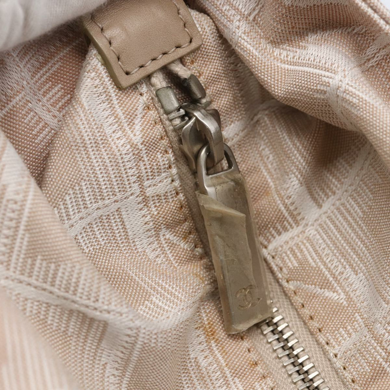 【日本直送】香奈兒 New Wave 手袋 帆布 粉紅色 銀色 CC 正品 ep11016-9