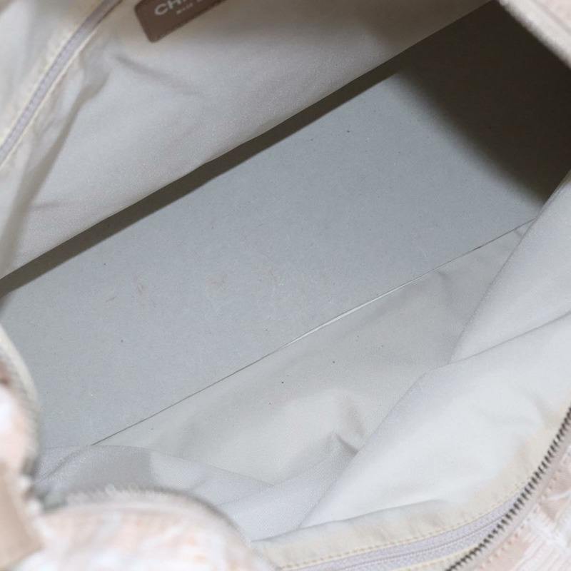 【日本直送】香奈兒 New Wave 手袋 帆布 粉紅色 銀色 CC 正品 ep11016-10