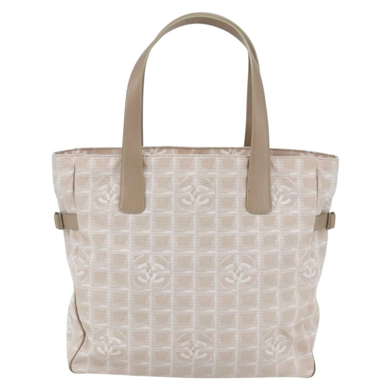 【日本直送】香奈兒 New Wave 手袋 帆布 粉紅色 銀色 CC 正品 ep11016-12