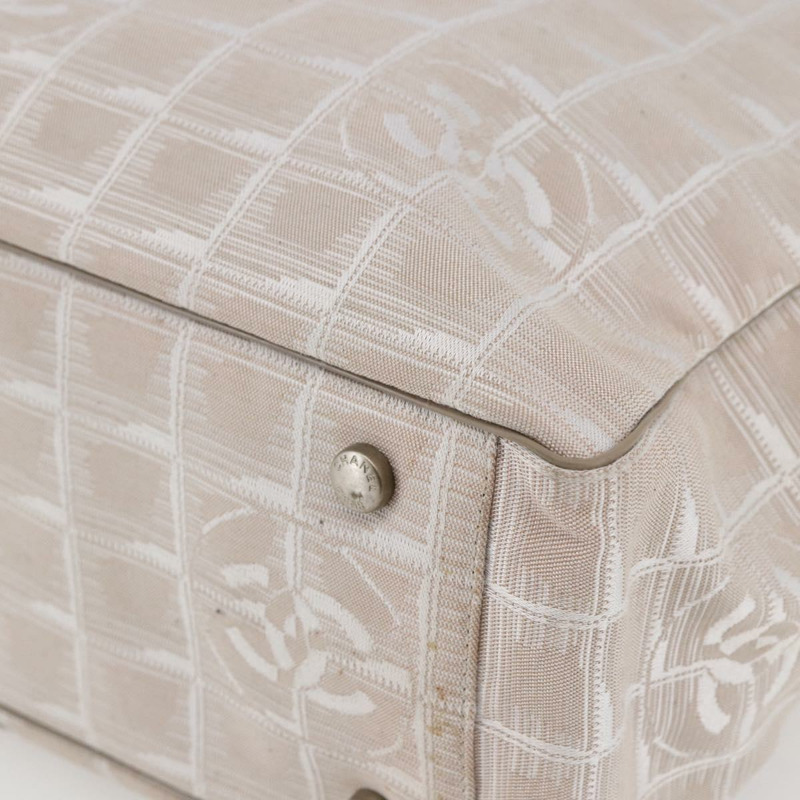 【日本直送】香奈兒 New Wave 手袋 帆布 粉紅色 銀色 CC 正品 ep11016-13