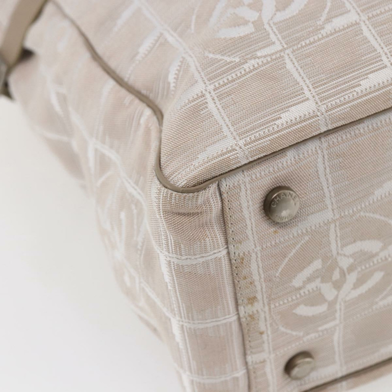 【日本直送】香奈兒 New Wave 手袋 帆布 粉紅色 銀色 CC 正品 ep11016-14