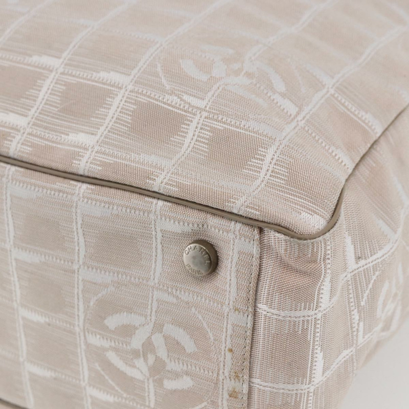 【日本直送】香奈兒 New Wave 手袋 帆布 粉紅色 銀色 CC 正品 ep11016-15