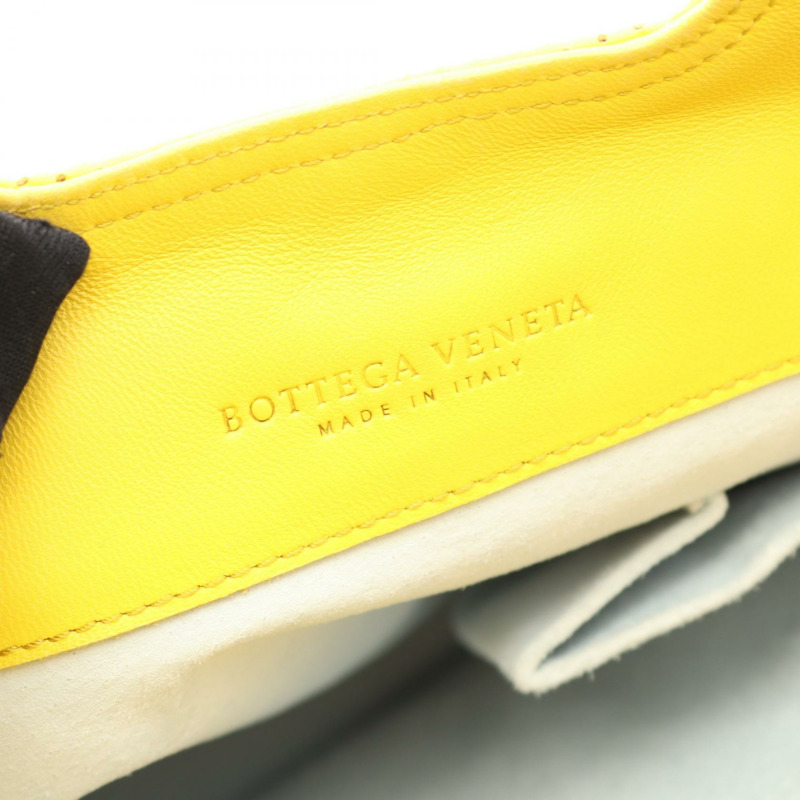 BOTTEGA VENETA Intrecciato 編織手提包 143393 黃色皮革 二手 女士-3