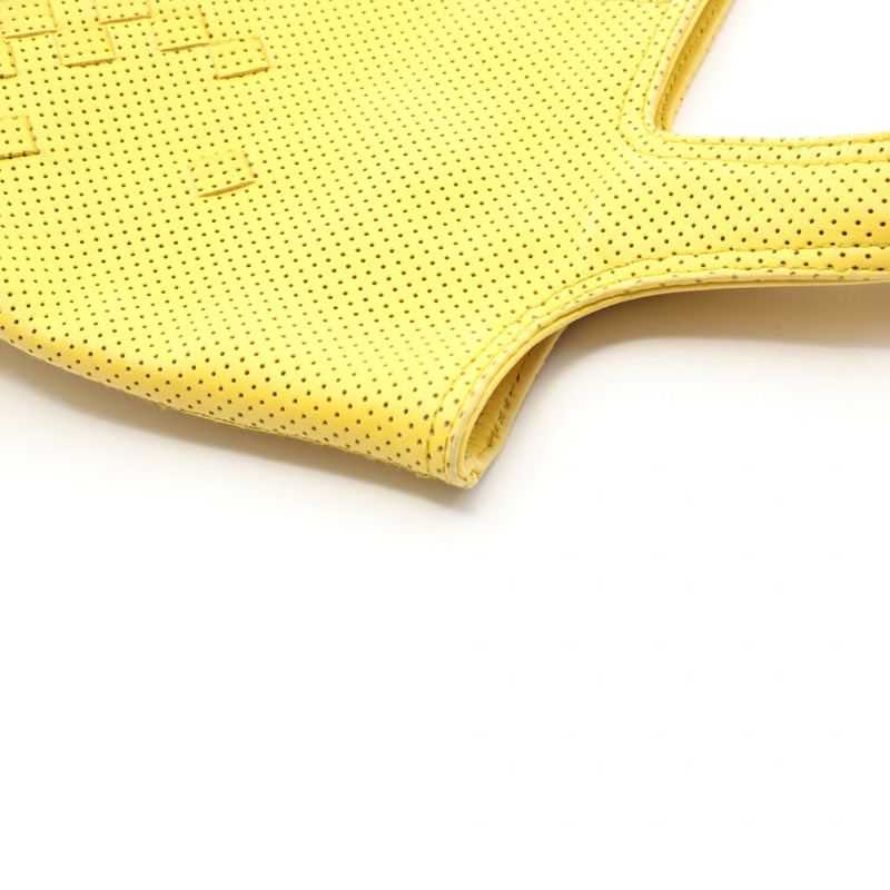 BOTTEGA VENETA Intrecciato 編織手提包 143393 黃色皮革 二手 女士-6