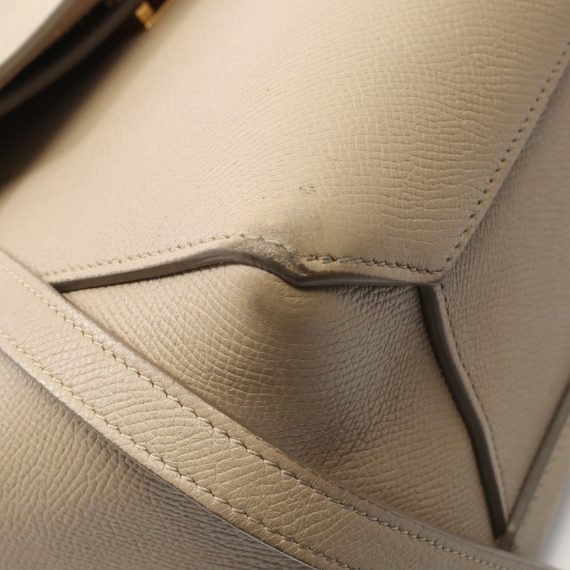 CELINE BELT BAG MICRO 單肩手提斜背包 180153 皮革 米色 二手 女士-5