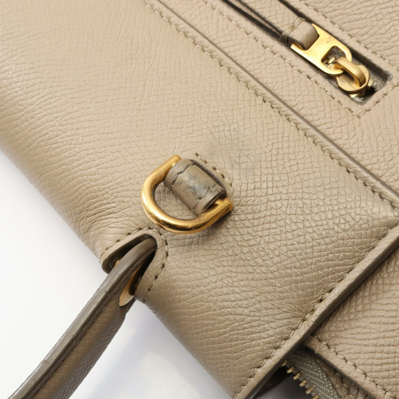 CELINE BELT BAG MICRO 單肩手提斜背包 180153 皮革 米色 二手 女士-7