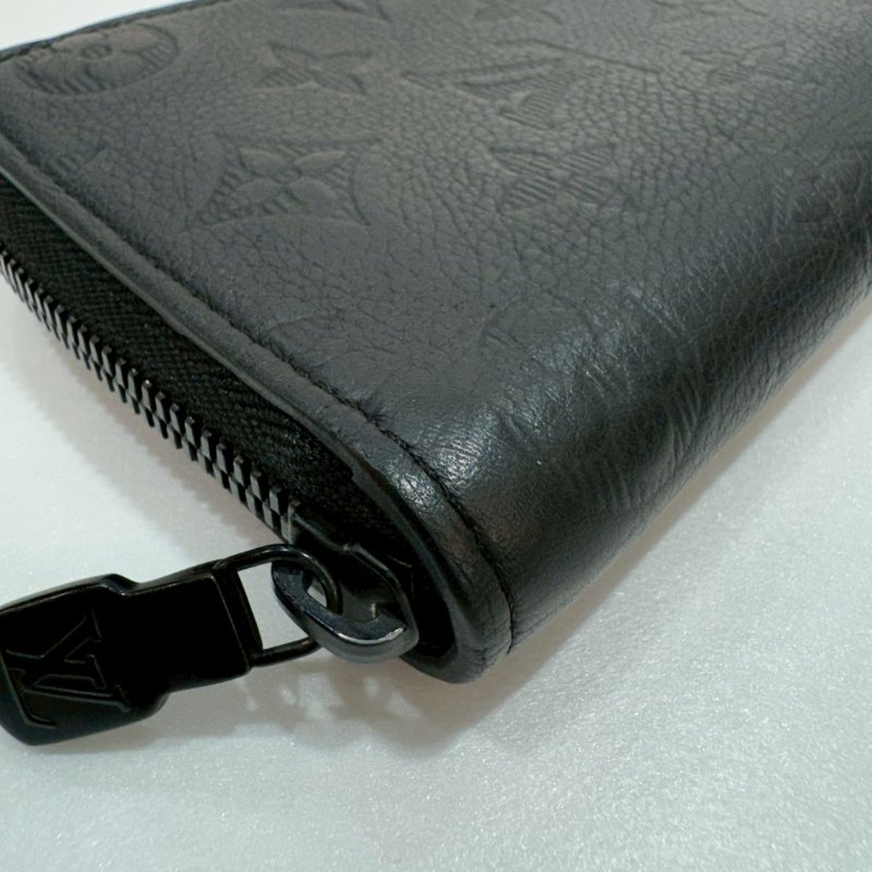 LV 全皮壓紋 拉鍊 長夾/皮夾 M62902 87成新-5