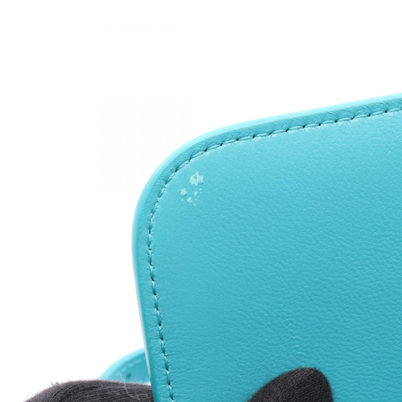 BALENCIAGA 肩挎斜背包 592898 皮革 藍色/綠松石色 二手 女士-4