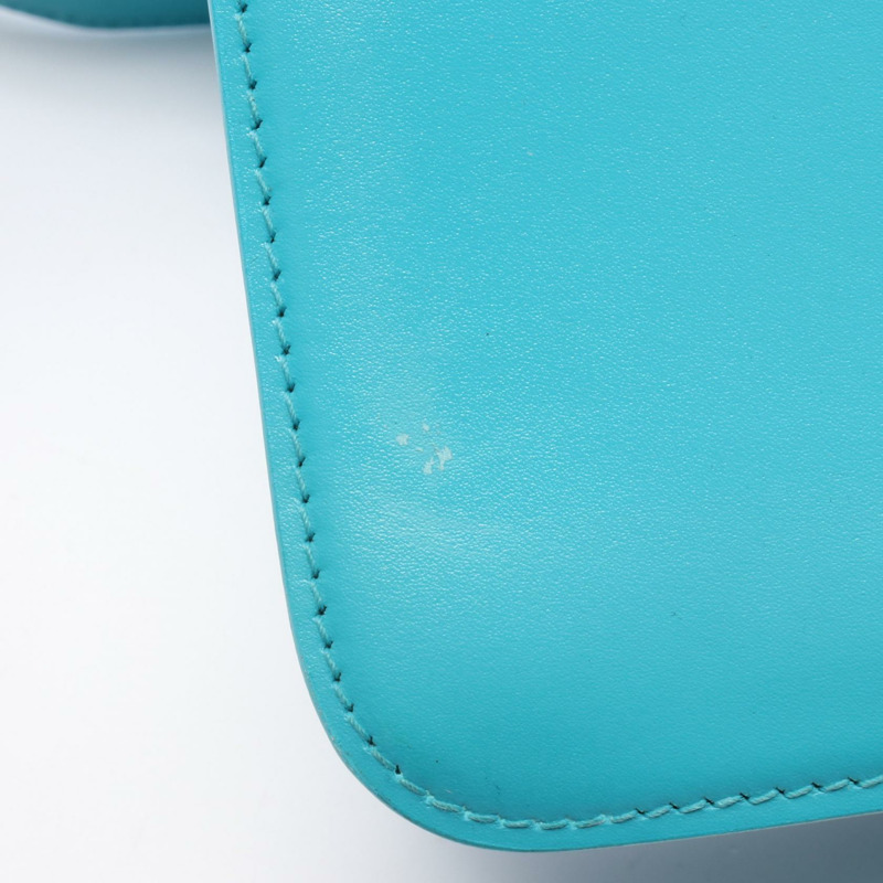 BALENCIAGA 肩挎斜背包 592898 皮革 藍色/綠松石色 二手 女士-5