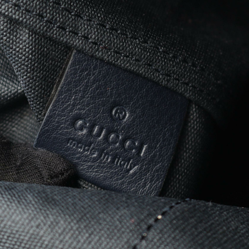 GUCCI Sherry 系列托特包 816863 帆布海軍藍紅色 全新男款-3