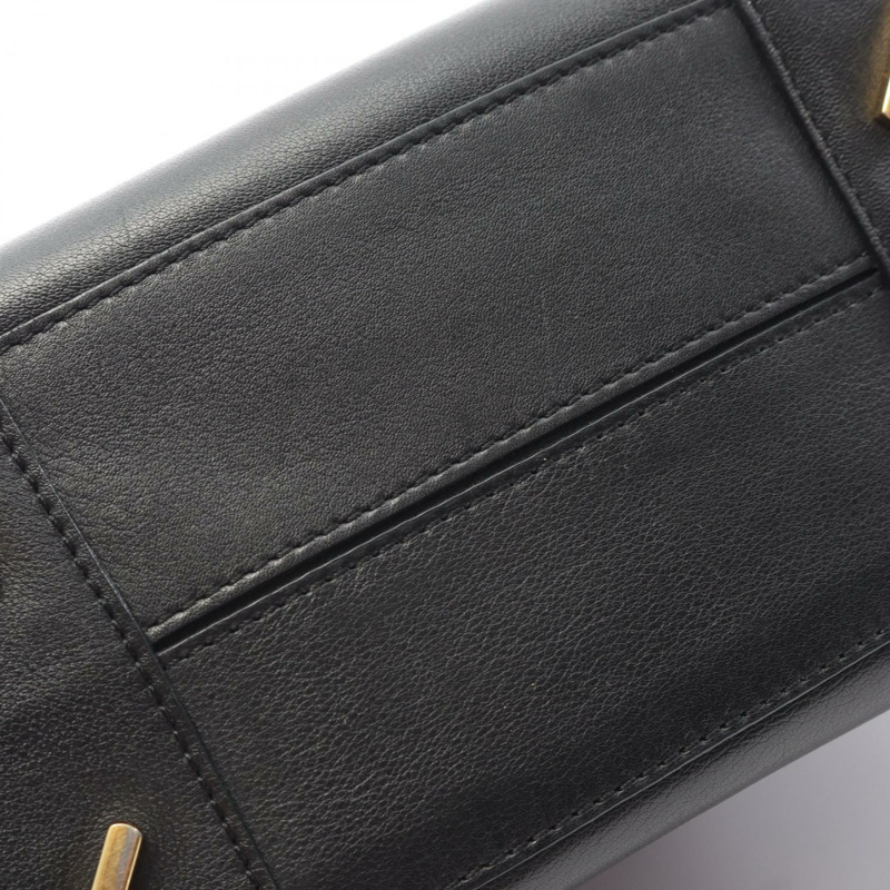 LOEWE Amazona 75 肩斜背包 手提包 301.30.L01 皮革 黑色 二手 女士-6