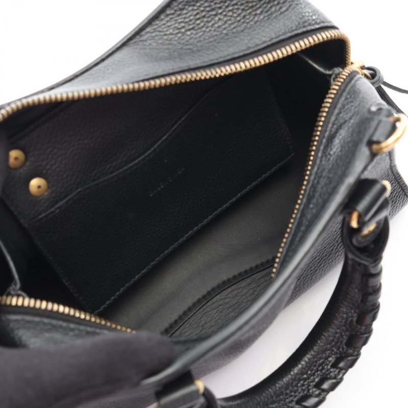BALENCIAGA NEO CLASS CITY MINI 單肩斜背包 手提包 638524 皮革 黑色-2