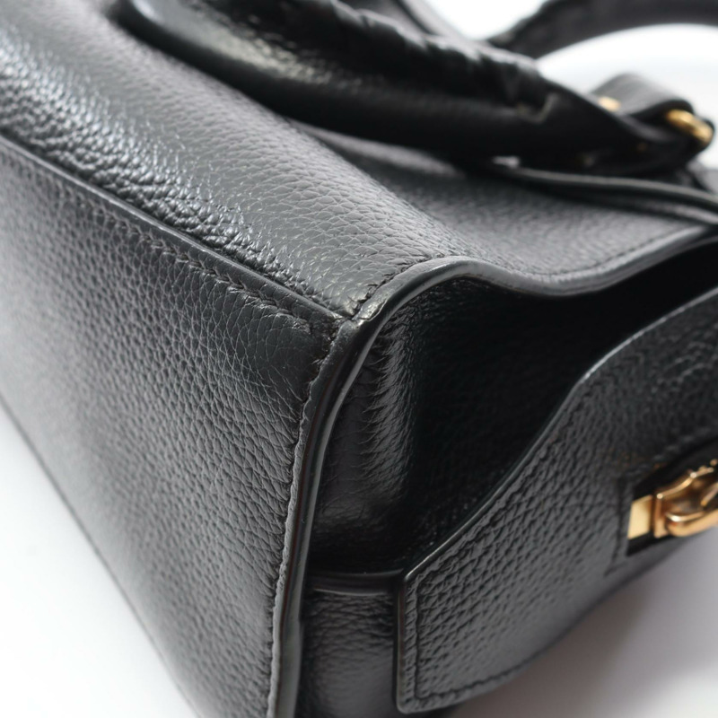 BALENCIAGA NEO CLASS CITY MINI 單肩斜背包 手提包 638524 皮革 黑色-6