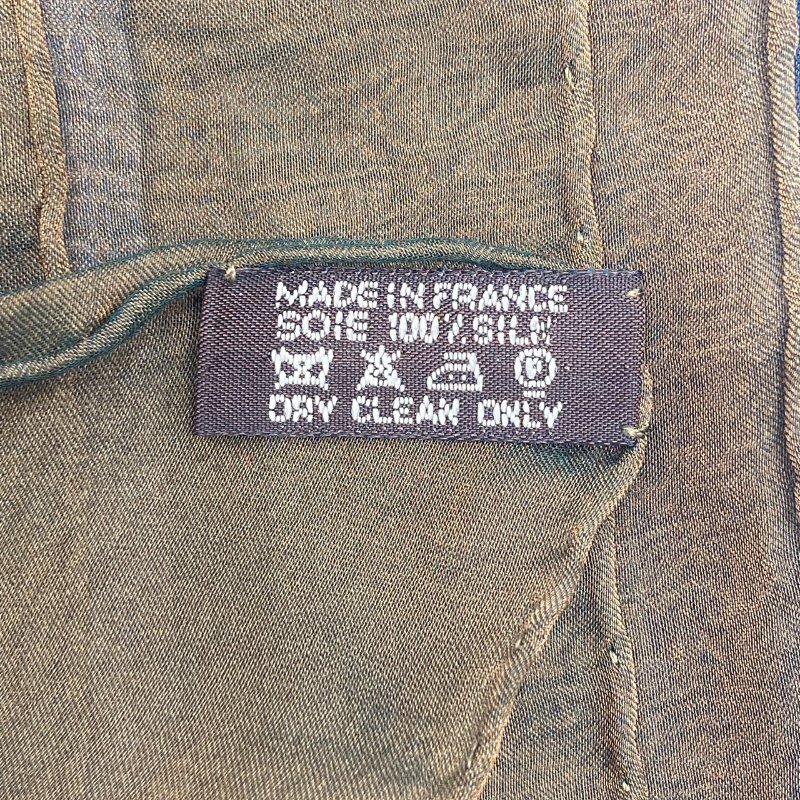 HERMES 愛馬仕 絲巾 圖騰 藍色 灰色 綠色 多色-3