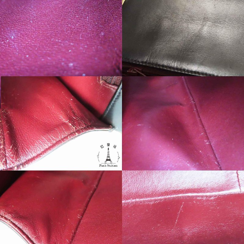 【巴黎站二手名牌專賣店】＊現貨＊CHANEL香奈兒真品＊黑色菱格紋羊皮金色大雙C金鏈掀蓋單肩包 斜背包-7