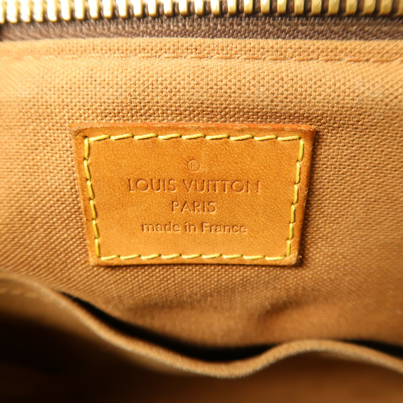 LOUIS VUITTON Monogram Palermo PM金扣手挽肩背兩用袋棕色-5