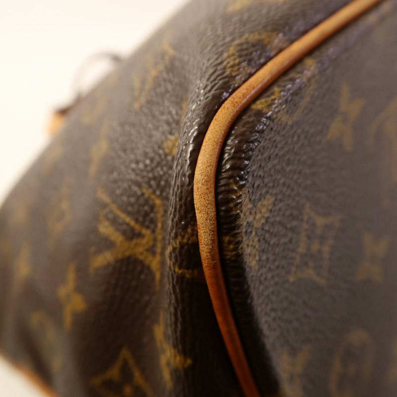 LOUIS VUITTON Monogram Palermo PM金扣手挽肩背兩用袋棕色-11
