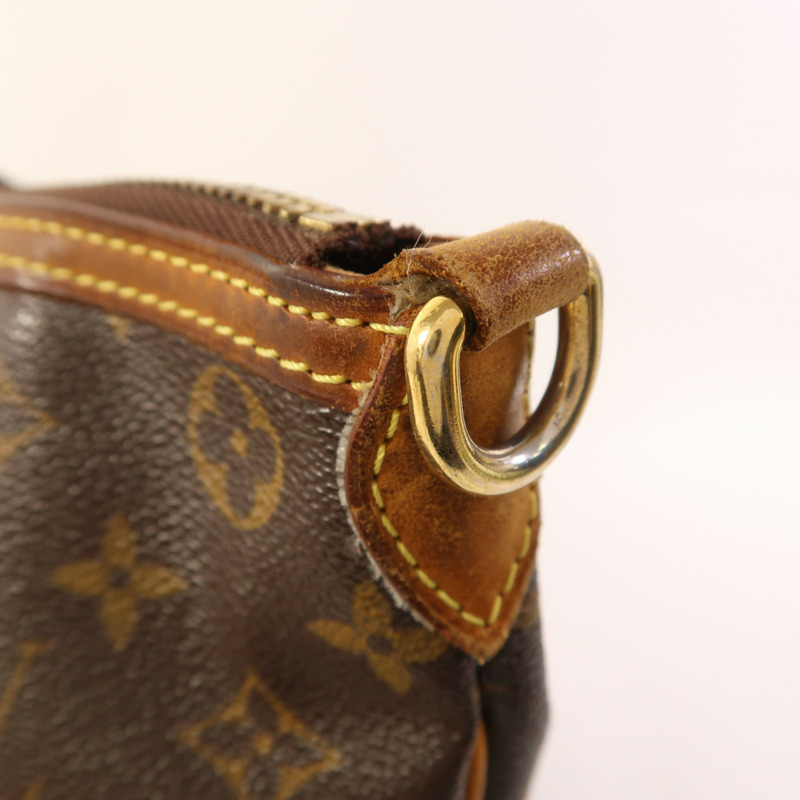 LOUIS VUITTON Monogram Palermo PM金扣手挽肩背兩用袋棕色-13