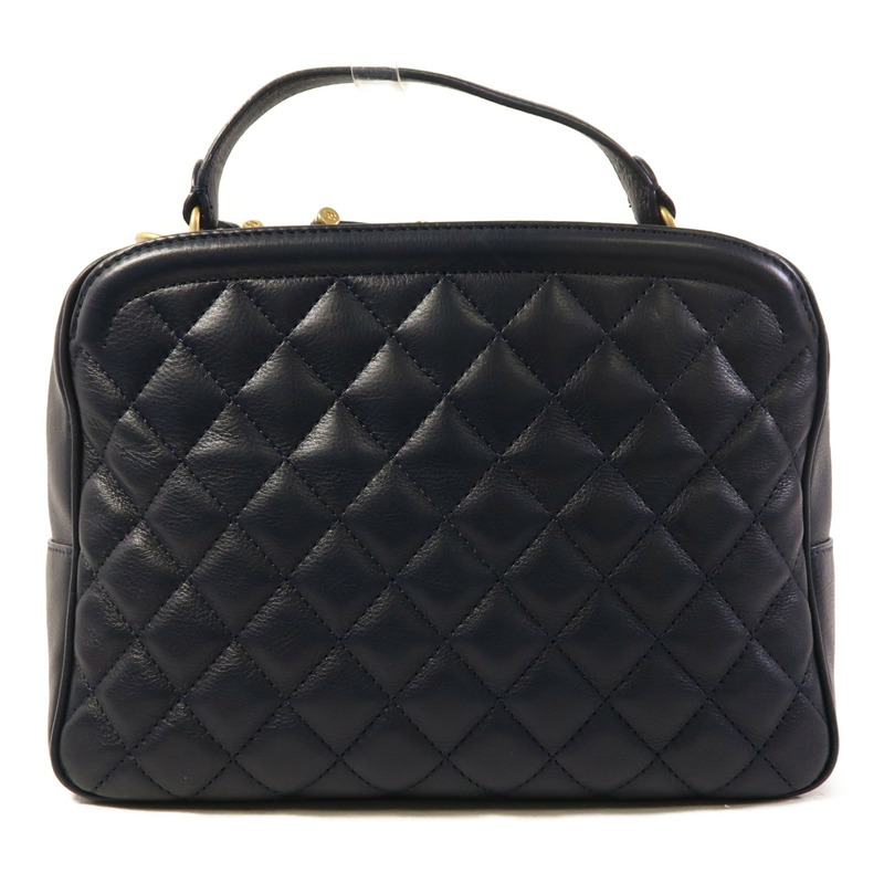 CHANEL 牛皮皮革2 Way Shoulder金扣手挽肩背兩用袋-1