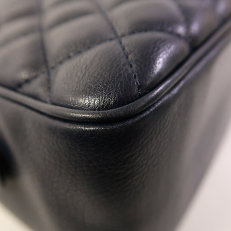 CHANEL 牛皮皮革2 Way Shoulder金扣手挽肩背兩用袋-12