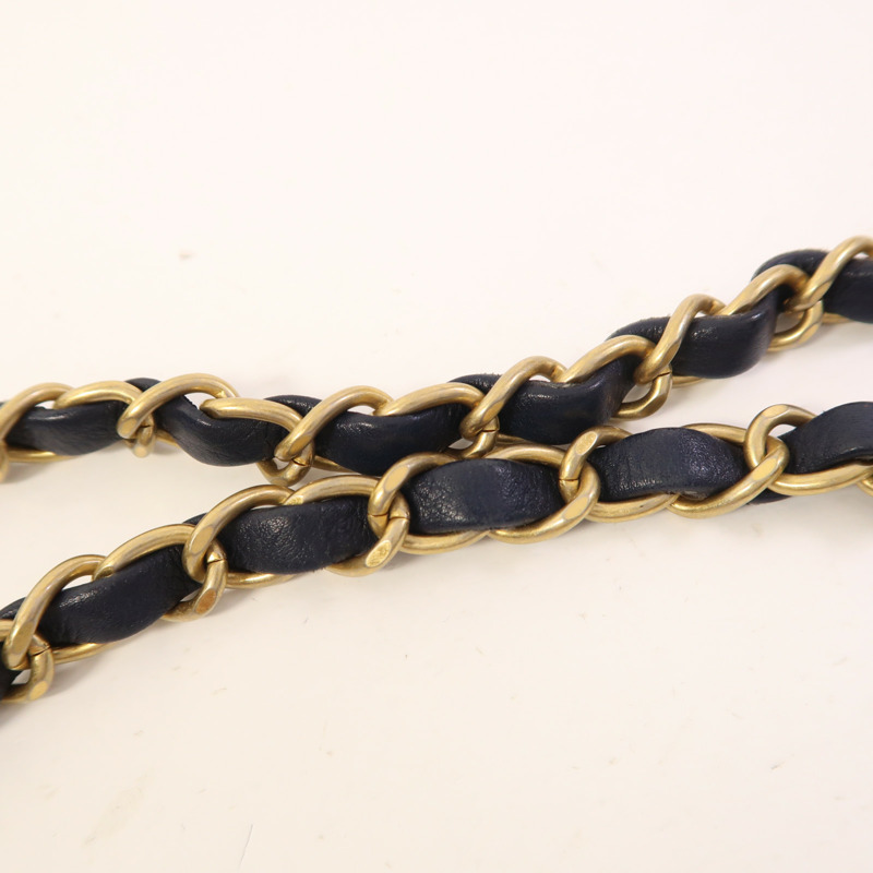 CHANEL 牛皮皮革2 Way Shoulder金扣手挽肩背兩用袋-15