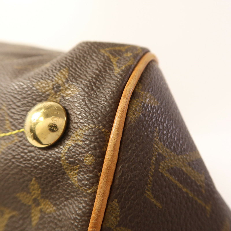 LOUIS VUITTON Monogram Tivoli GM金扣肩背袋-10