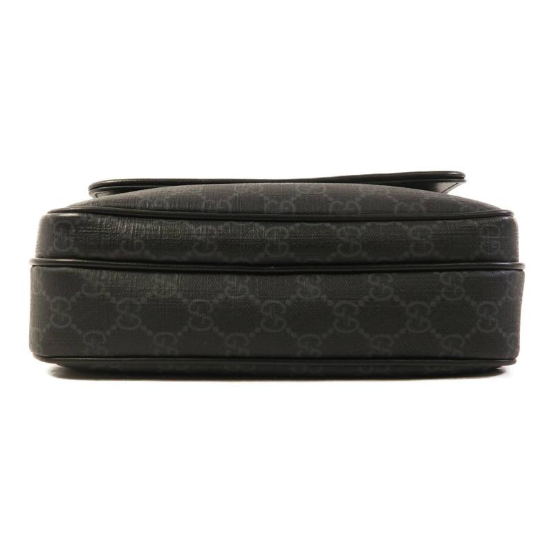 GUCCI 塗層帆布Crossbody Bag銀扣肩背袋-3