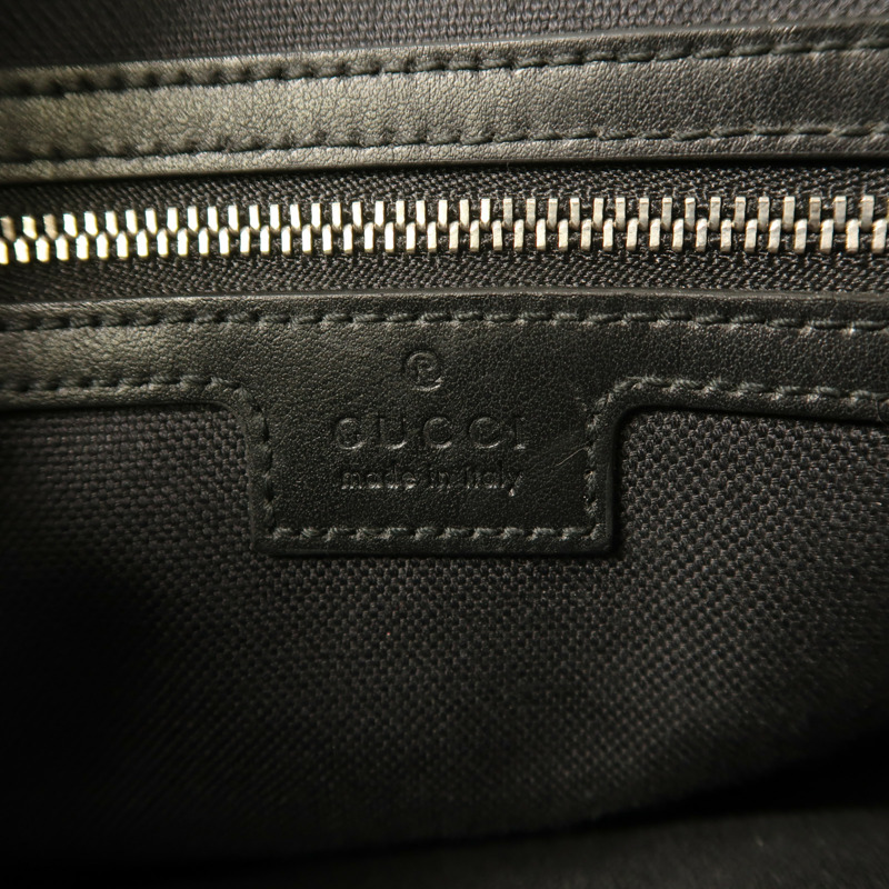 GUCCI 塗層帆布Crossbody Bag銀扣肩背袋-6