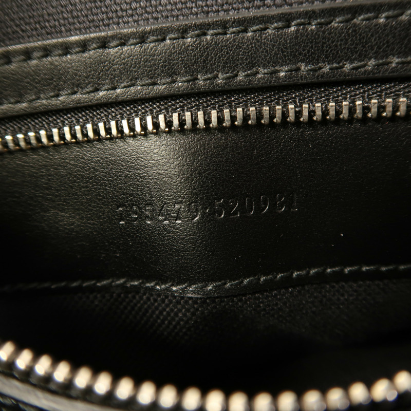 GUCCI 塗層帆布Crossbody Bag銀扣肩背袋-7