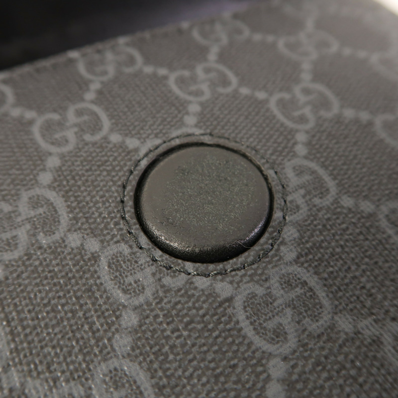 GUCCI 塗層帆布Crossbody Bag銀扣肩背袋-13