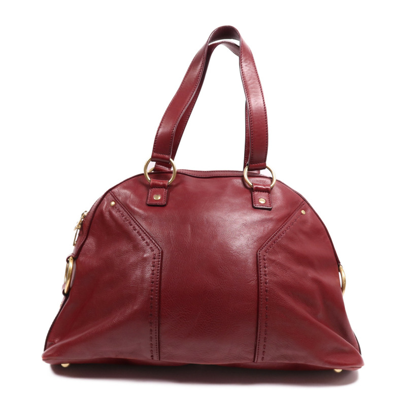 YVES SAINT LAURENT 牛皮皮革Muse金扣肩背袋-1