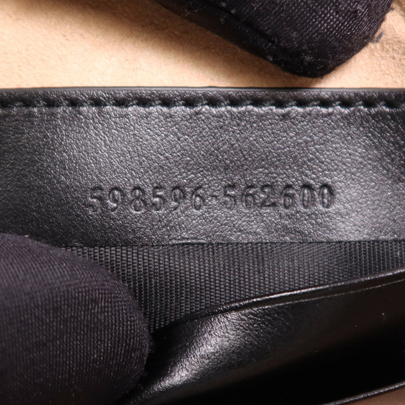 GUCCI 牛皮皮革GG Marmont金扣鏈帶肩背袋-7