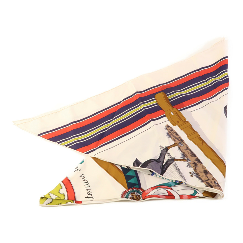 HERMES 絲質Triangle Scarf絲巾-3