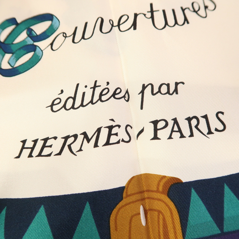 HERMES 絲質Triangle Scarf絲巾-5