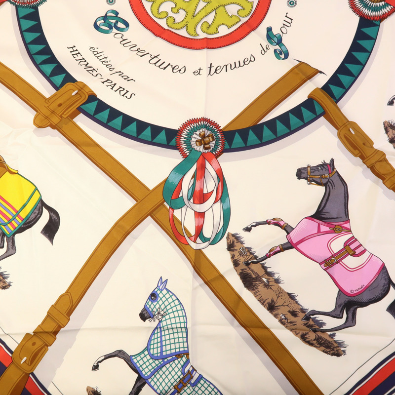 HERMES 絲質Triangle Scarf絲巾-9