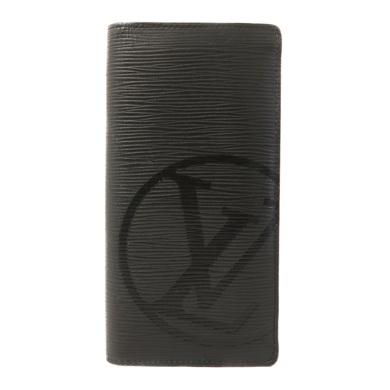 LOUIS VUITTON Epi Portefeuille Brazza銀扣長錢包-0
