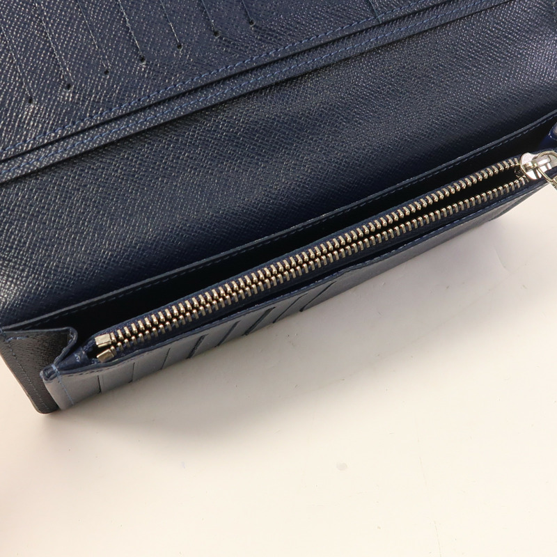 LOUIS VUITTON Epi Portefeuille Brazza銀扣長錢包-5