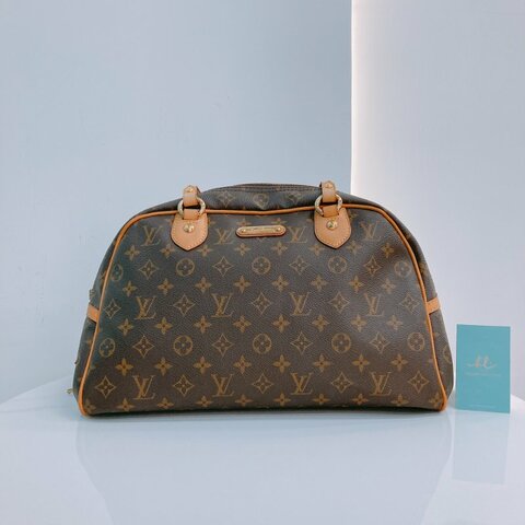 MS0352 Louis Vuitton 路易威登 保齡球包 腋下 手提 Montorgueil 38cm Canvas Monogram x GHW