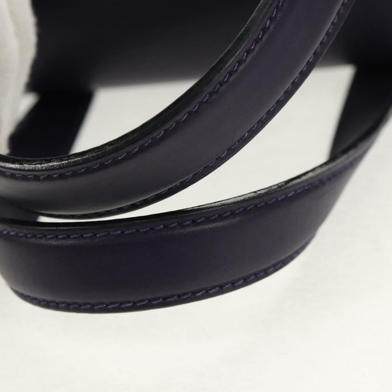 【日本直送】Salvatore Ferragamo Gancini 手提包 皮革 2way 紫金色 Auth 145500V-7