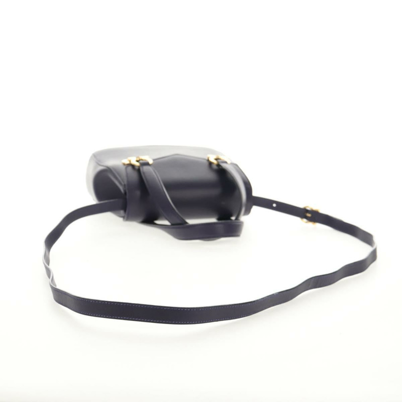 【日本直送】Salvatore Ferragamo Gancini 手提包 皮革 2way 紫金色 Auth 145500V-8