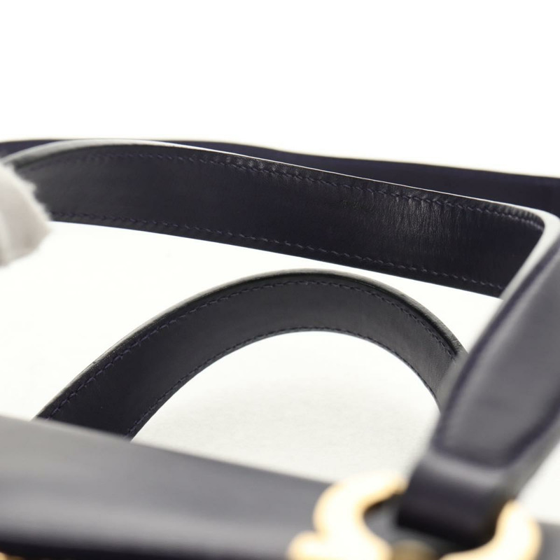 【日本直送】Salvatore Ferragamo Gancini 手提包 皮革 2way 紫金色 Auth 145500V-13