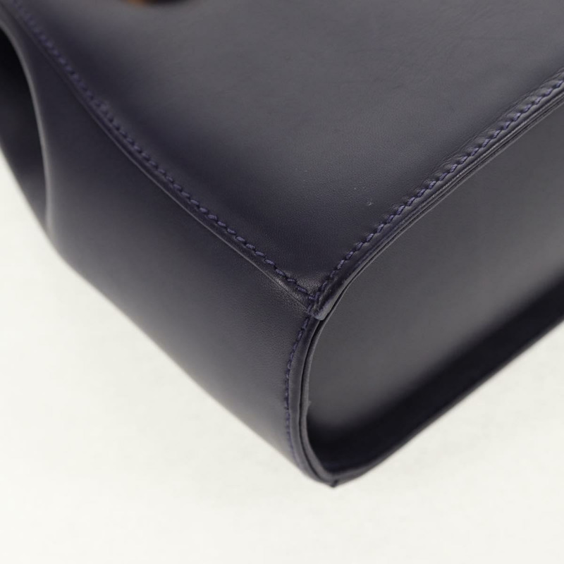 【日本直送】Salvatore Ferragamo Gancini 手提包 皮革 2way 紫金色 Auth 145500V-15