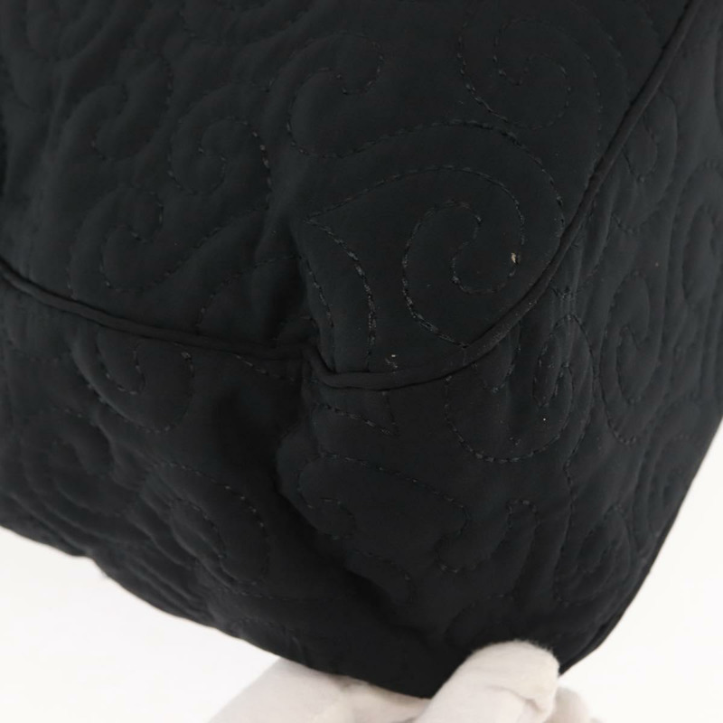 【日本直送】SAINT LAURENT 尼龍黑色金色手提包 Auth bs29972-14