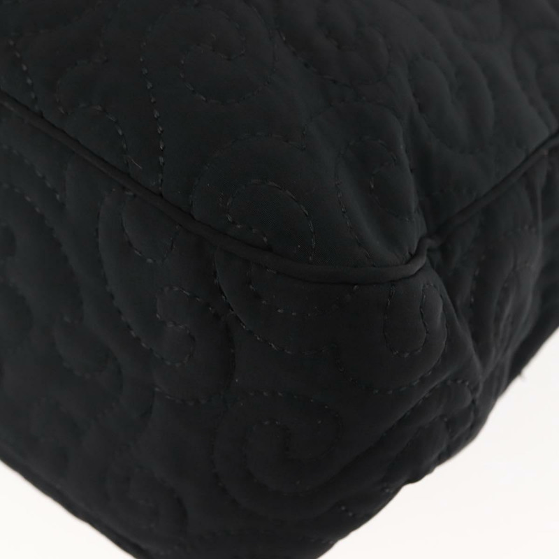 【日本直送】SAINT LAURENT 尼龍黑色金色手提包 Auth bs29972-15