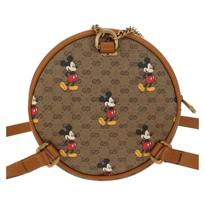 【日本直送】GUCCI Micro GG Supreme 迪士尼迷你背包 PVC 米色 603730 正品 146074M-1